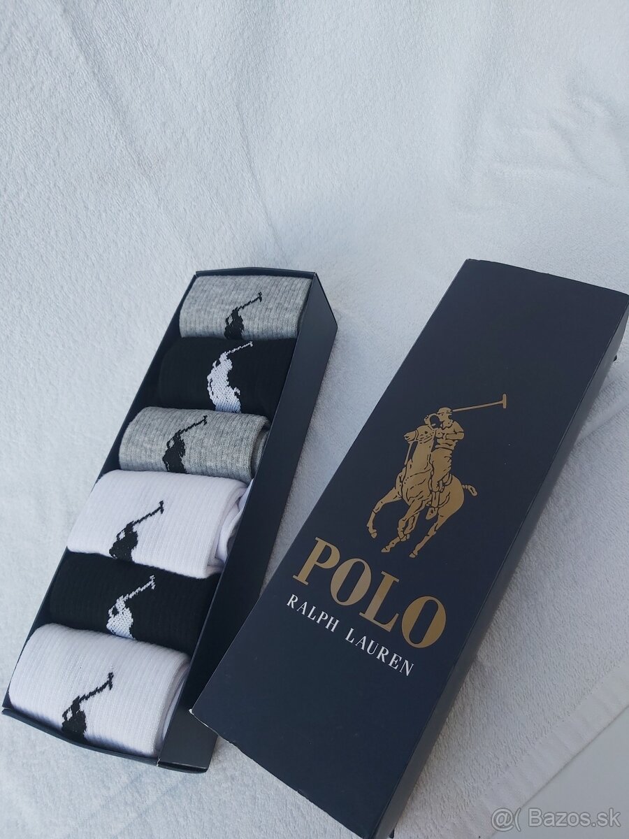 Pánské ponožky Ralph Lauren, celkově 6 párů v balení, vel. 4 - 2