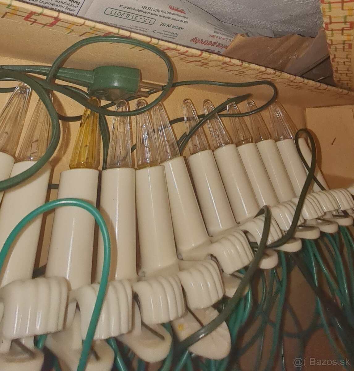 vianočné retro svetlá na stromček - 2