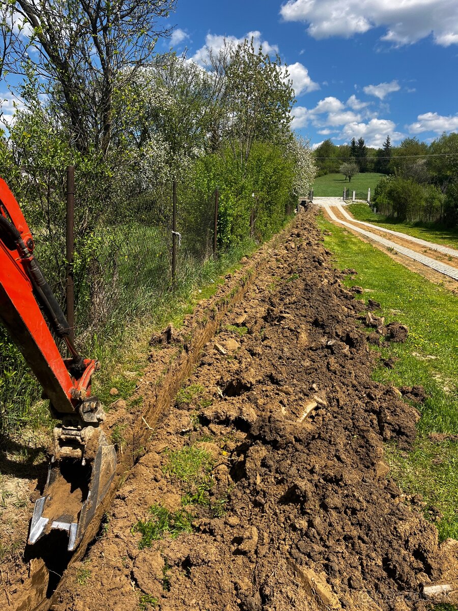 Zemné a výkopové práce, Minibager, nákladná doprava bager - 2