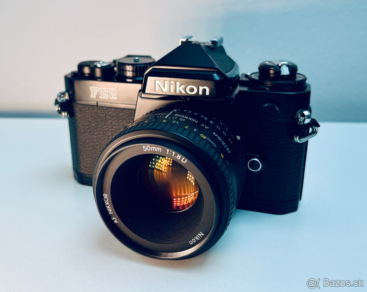 Nikon FE2 s AF Nikkor 50mm F1.8D - sbírkový stav - 2