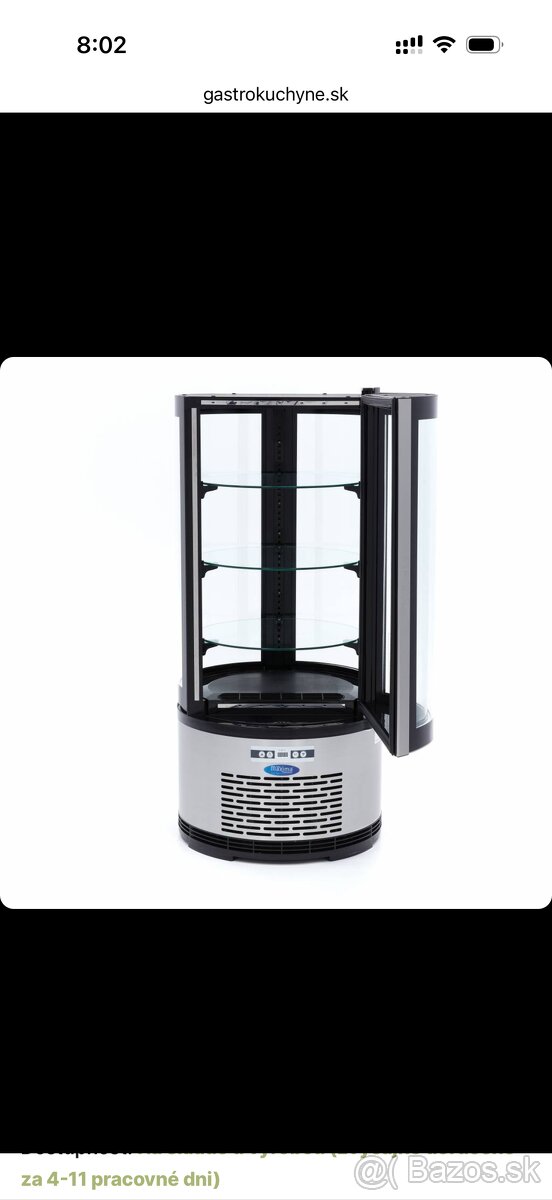 Chladiaca vitrina okruhla - 2