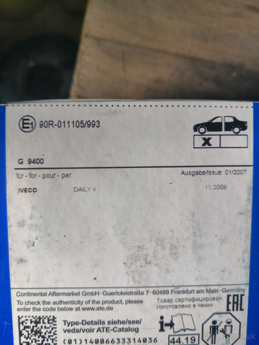 Brzdové obloženie iveco - 2