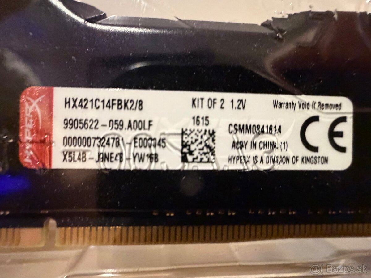 2 Sady 2x4GB Kingston DDR4-2133 CL14 - 2