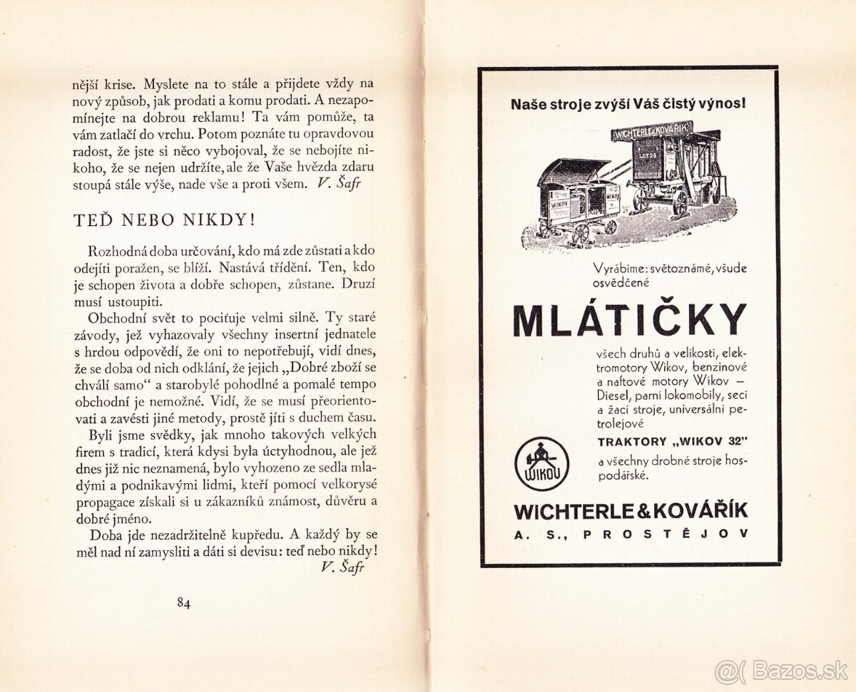Za lepší reklamou - starožitná kniha z roku 1931, top stav - 2