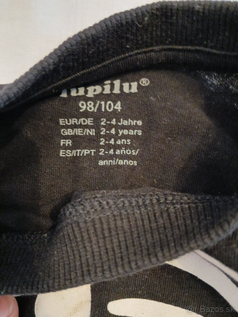 Tricka s dlhym rukavom 98-104,uplne nova mikina 110 - 2