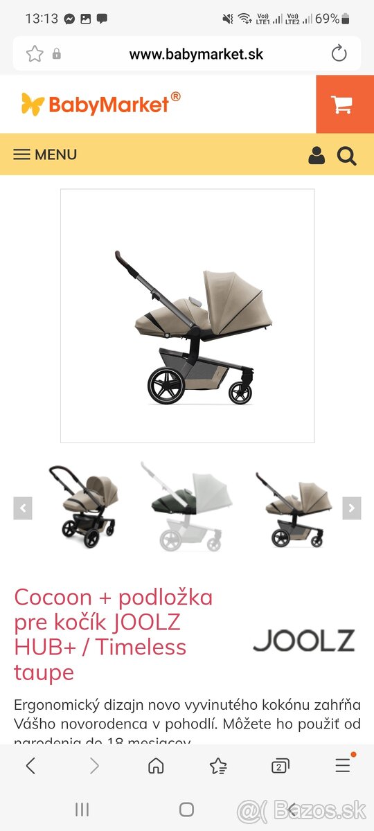 Joolz hub+, + nánožník a podložka - 2