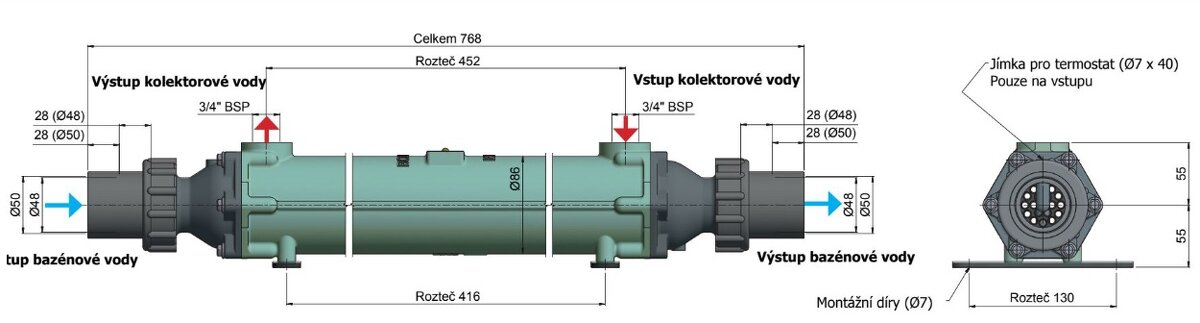 Výmenník tepla Bowman Solar Titan 70 kW - 2