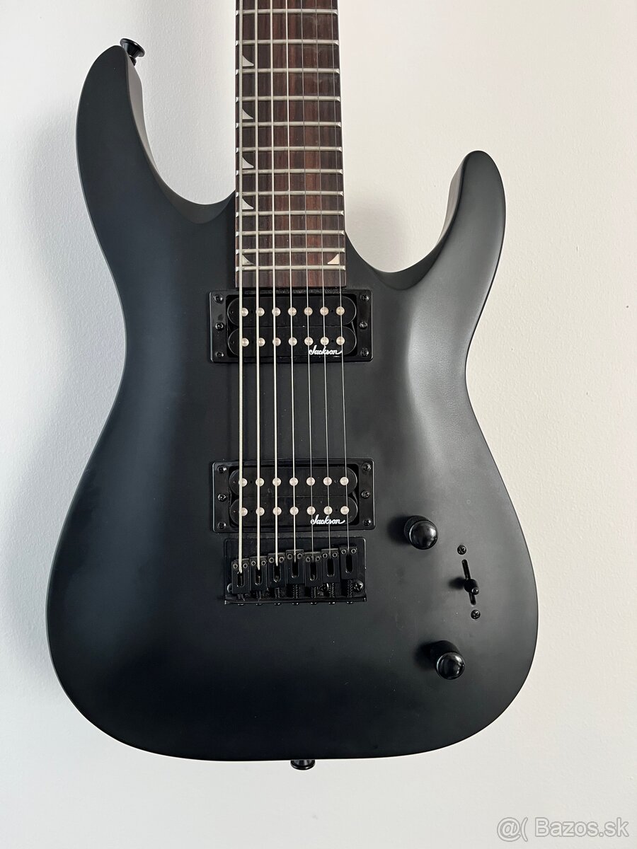 7-strunová gitara Jackson JS22-7 Dinky AH Satin Black - 2