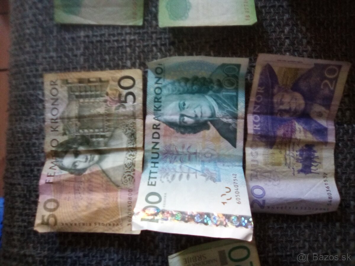 Rôzne mince a bankovky - 2