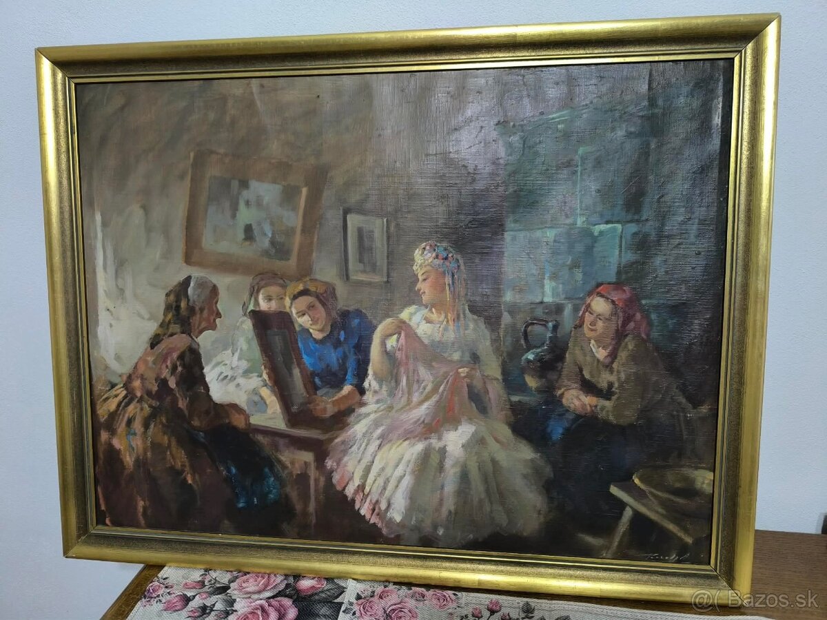 Antal Péczely - olejomaľba - 2