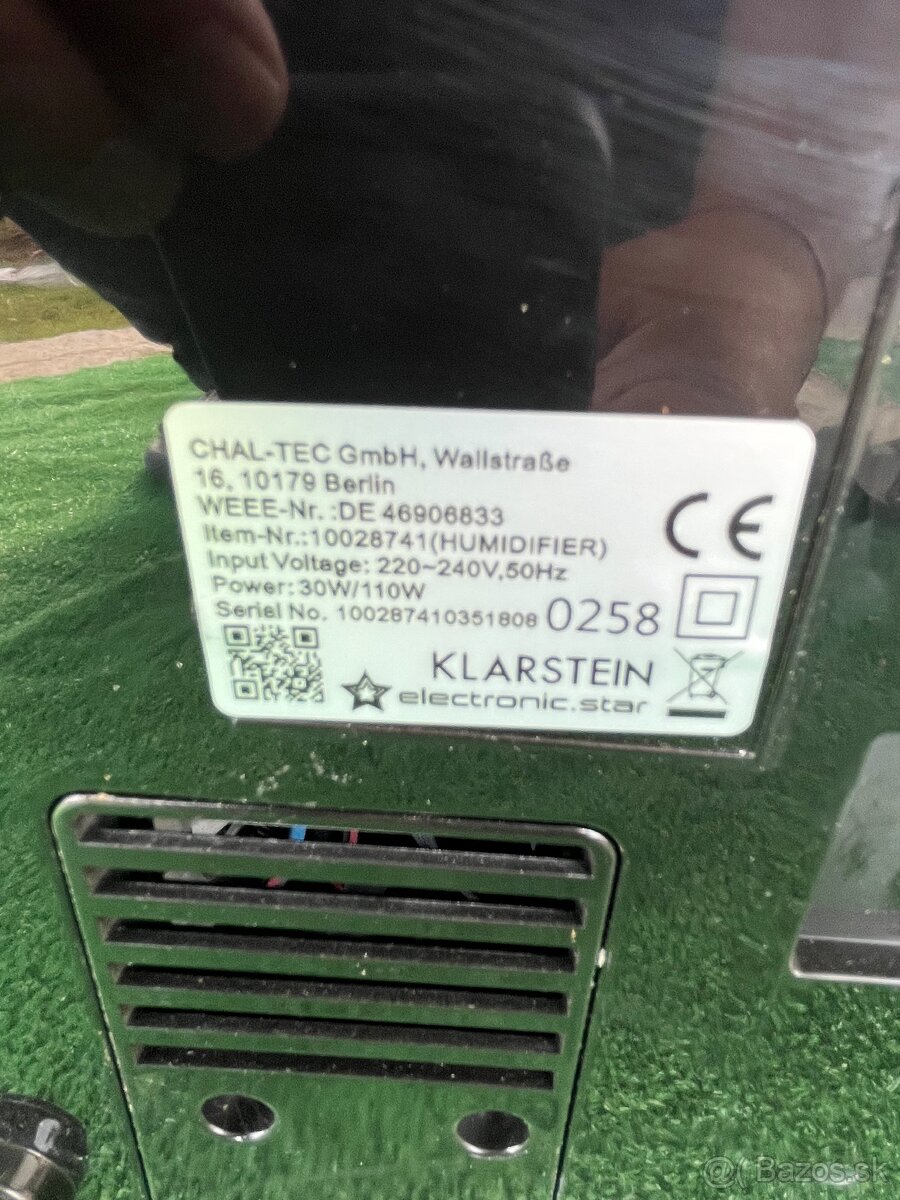zvlhčovač vzduchu Klasrstein. - 2