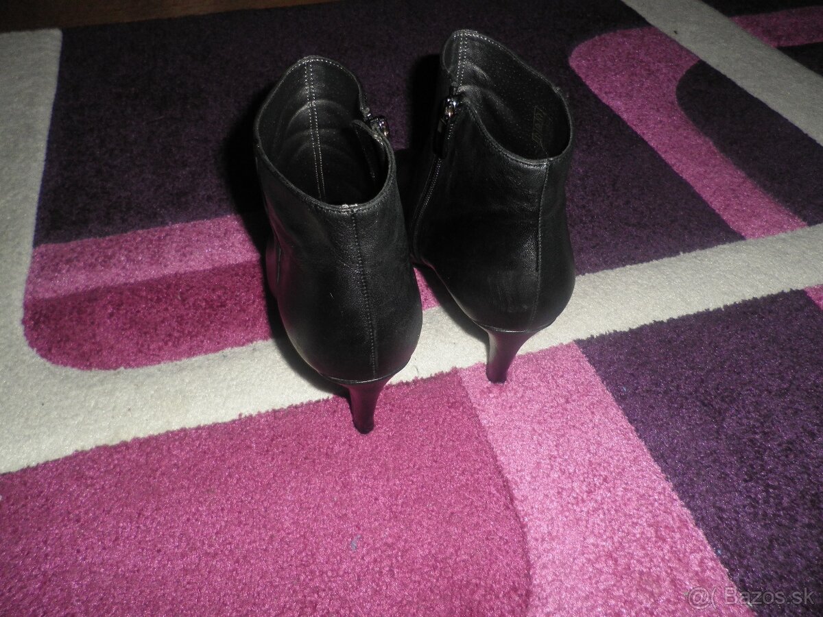 kožené čižmičky + s kožušinkou gratis - 2