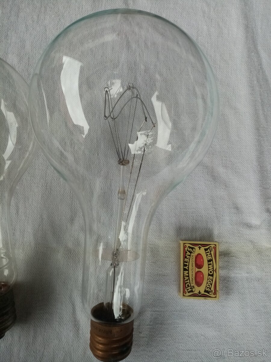 žiarovka 230 V, 1000 W, závit E 40 - retro - 2