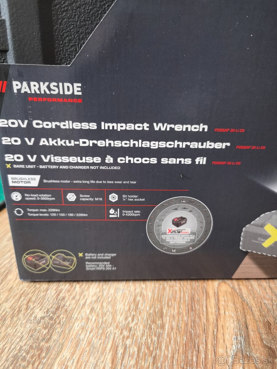 Parkside Performance PDSSAP 20-Li D3 - 2