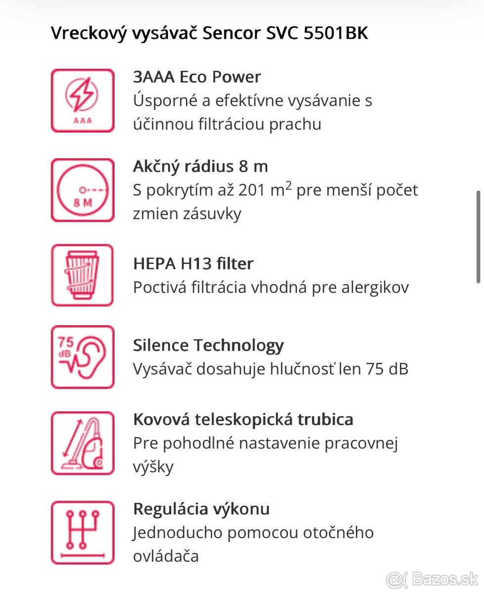 Podlahový vysávač Sencor - 2