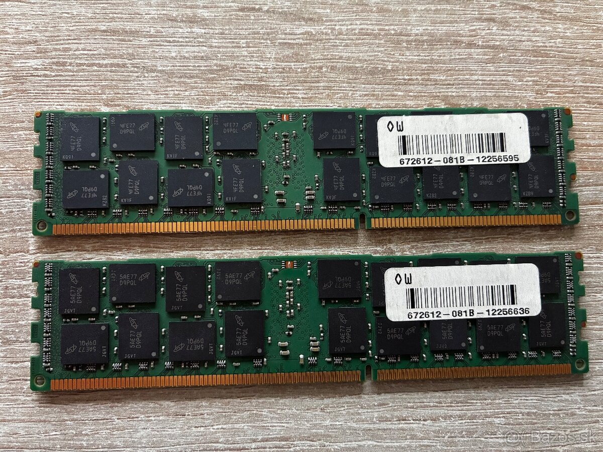 HP/HPE 16GB DDR3-1600MHz ECC Registered Server Memory Modul - 2