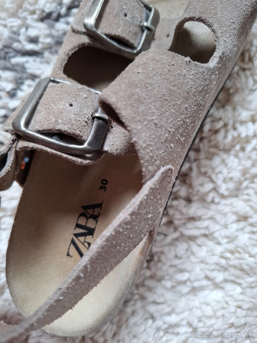 ZARA celokožené sandále veľ. 30 a dreváky - 2