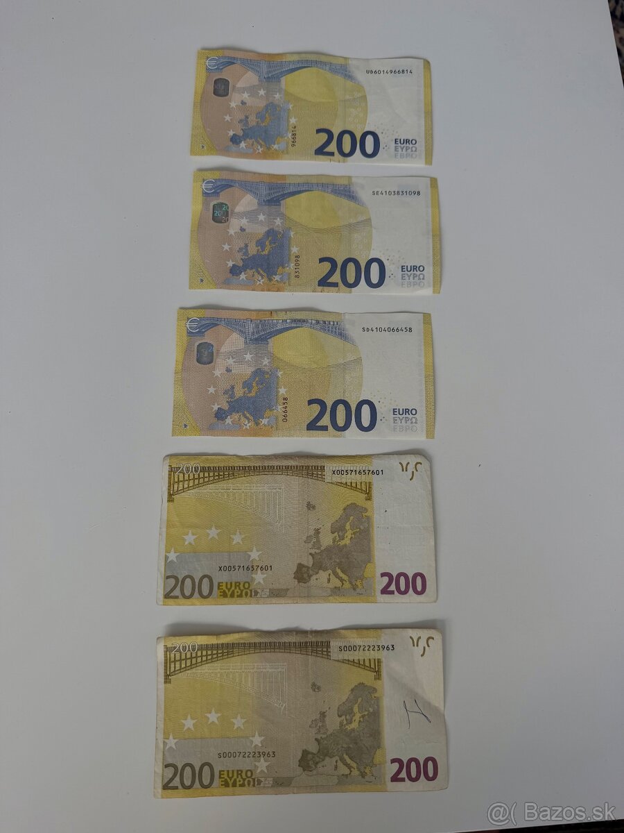 200€ bankovky - 2