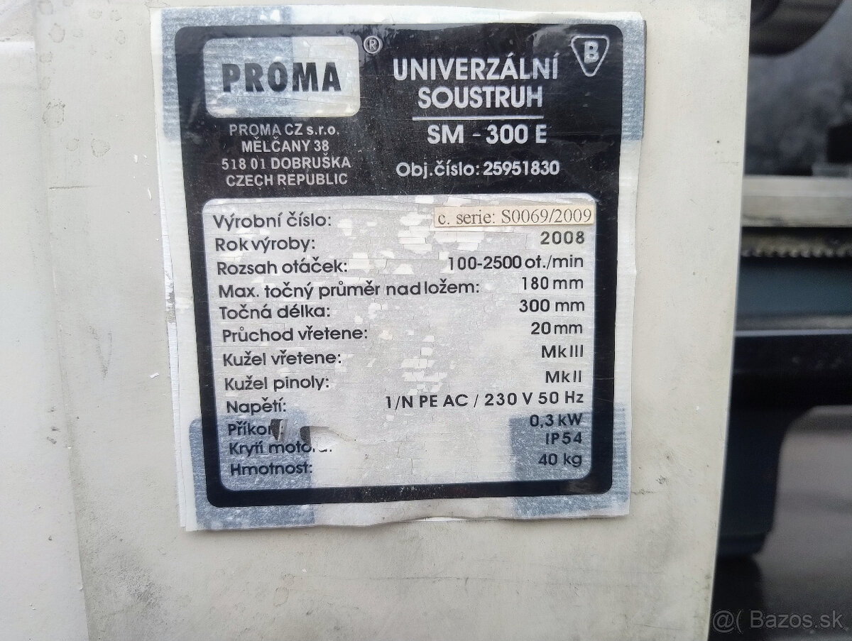 Sústruh PROMA SM-300E - 2