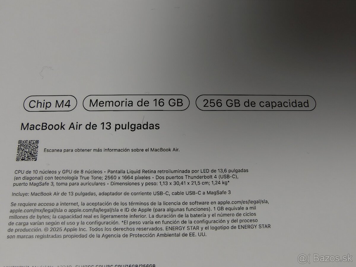 Predám/Vymením MacBook Air 13” M4 (2025) – 16 GB / 256 GB - 2
