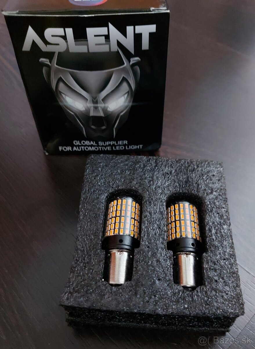 LED žiarovka BAY15d 21/5w Oranžová sada 2ks - 2