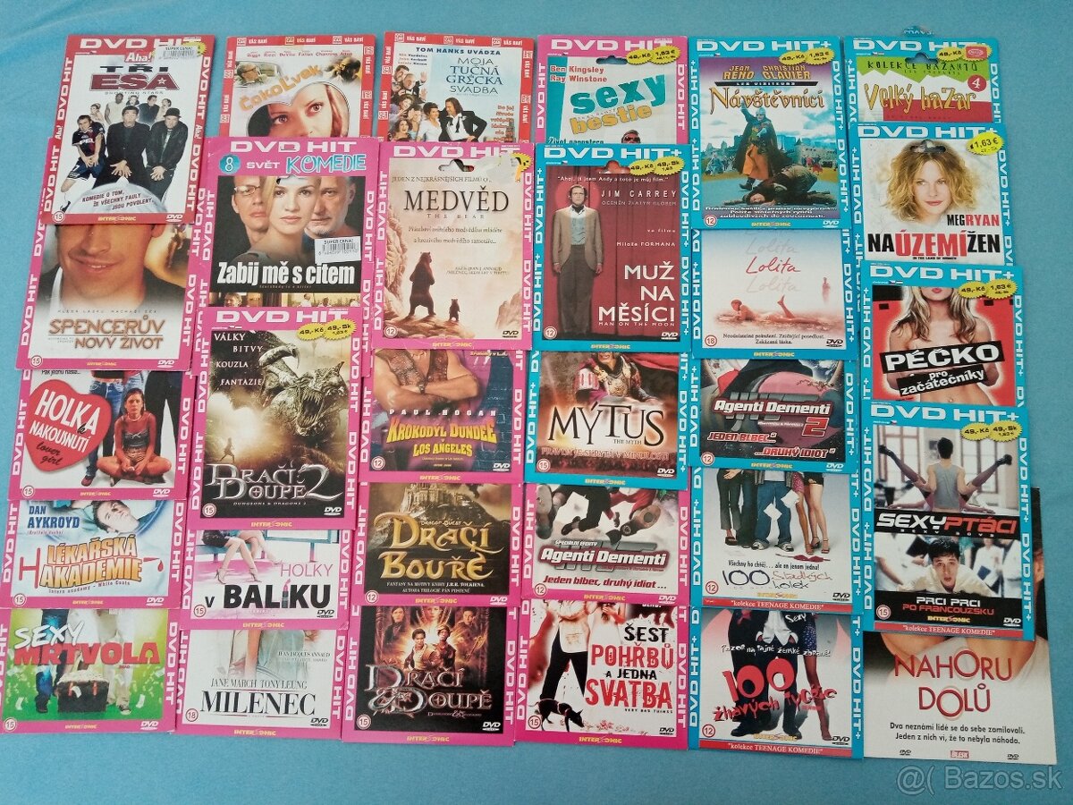 Orig.200 DVD komedie v kartonu od 0.5 eura (v češtině ;o) - 2