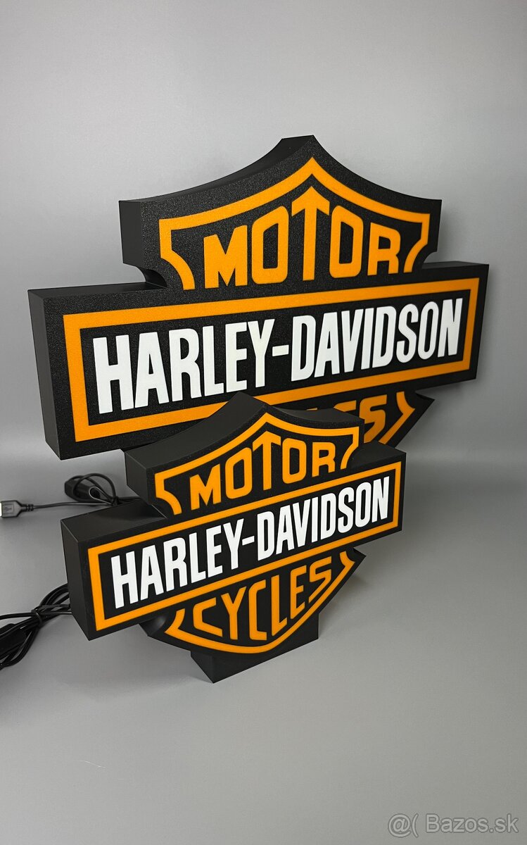 Harley Davidson LED Logo lampa - 2