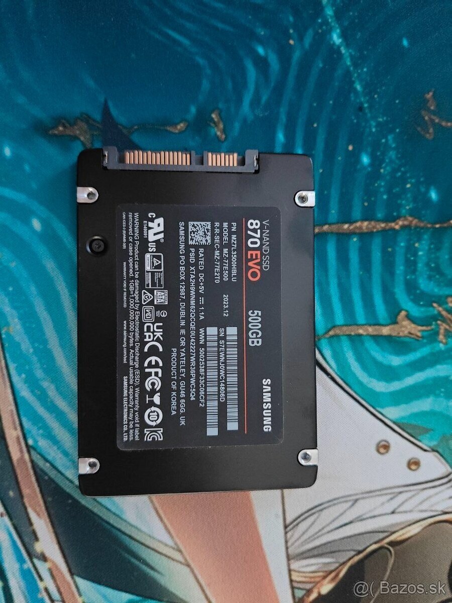Predám Samsung 870 EVO 500GB - 2