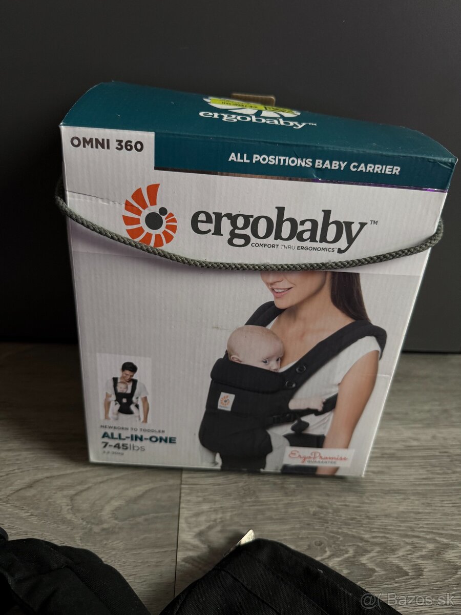 ERGOBABY Omni 360 - čierny nosič - 2