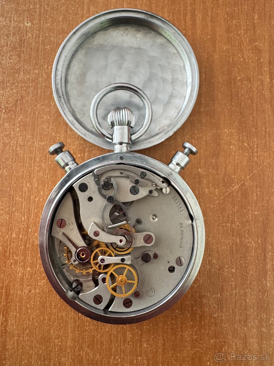 Mechanické stopky Slava (SSSR) + orig. krabička - 2