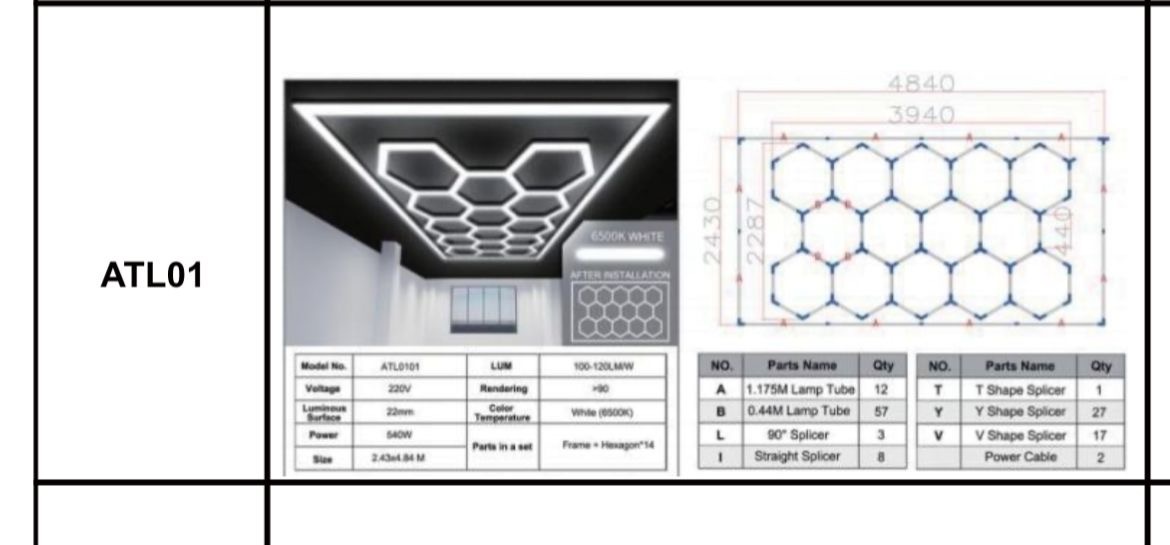 LED svetlá HEXAGON skladom - 2