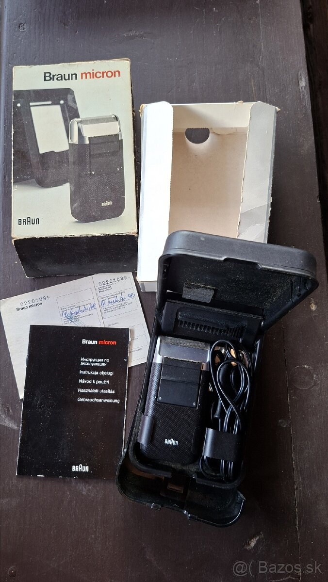 Holiaci strojček Braun micron 1980 - 2