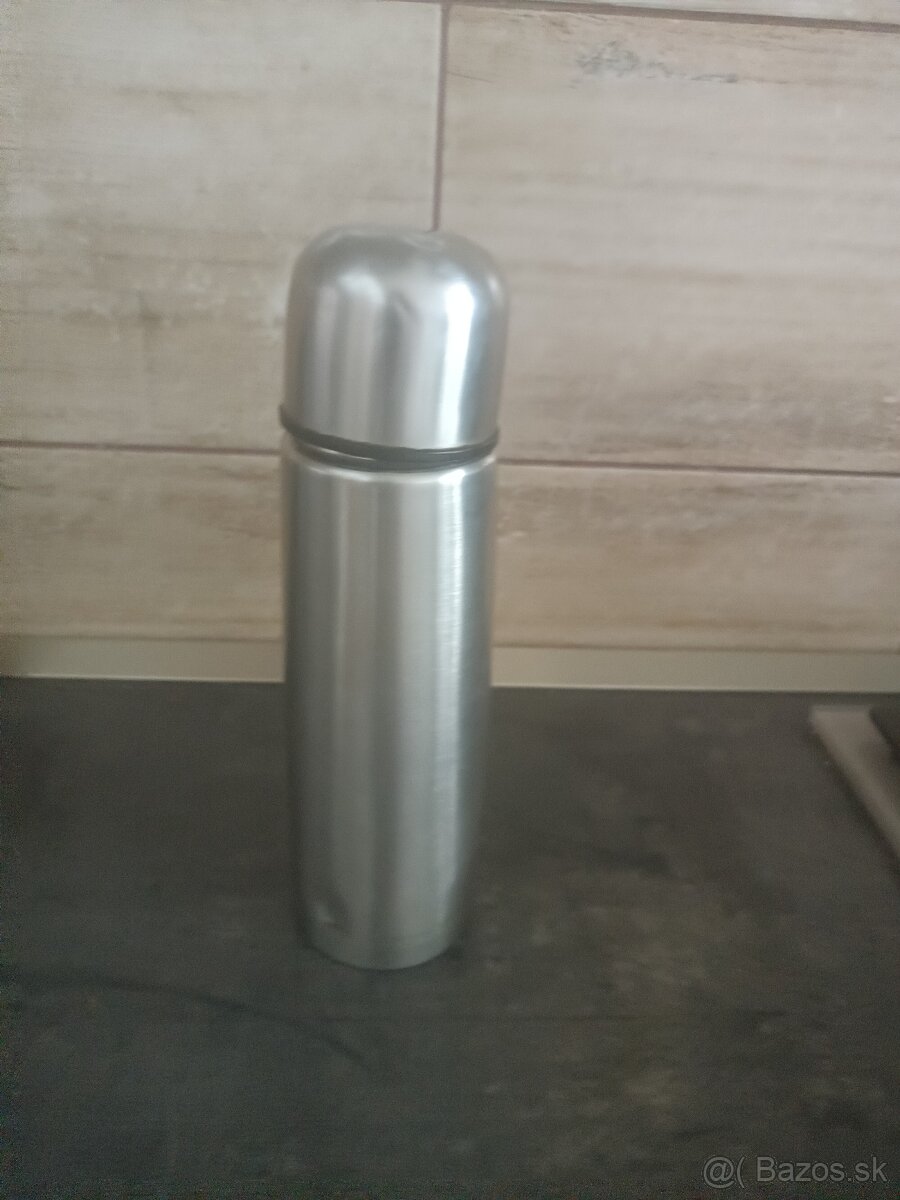 Predám veľkú retro termosku, striebornú darujem - 2