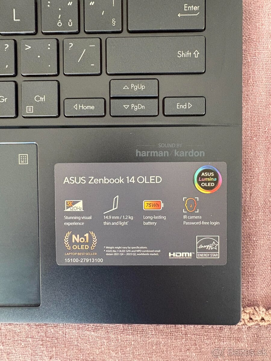 ASUS Zenbook 14 UX3405MA-OLED Ponder Blue celokovový - 2