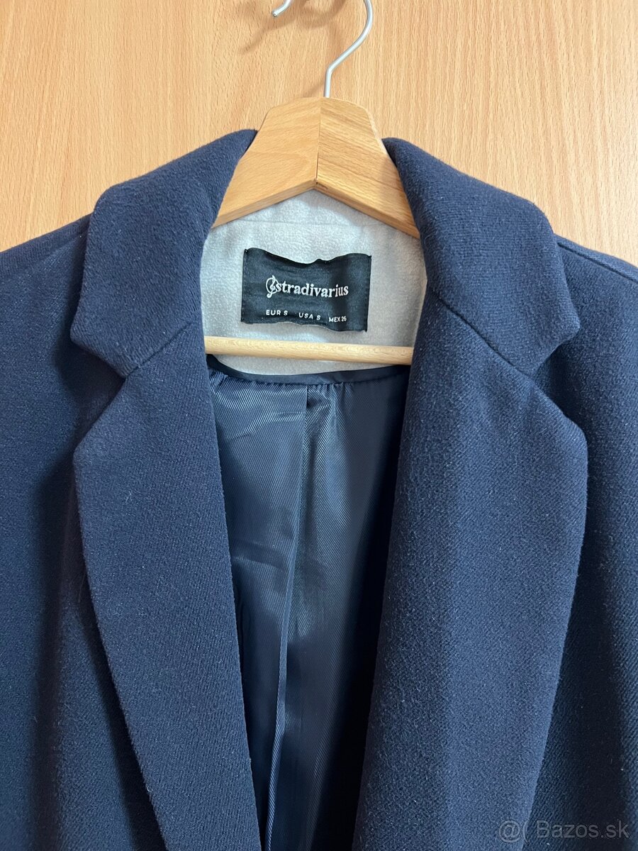 Kabát S Stradivarius tmavomodrý - 2