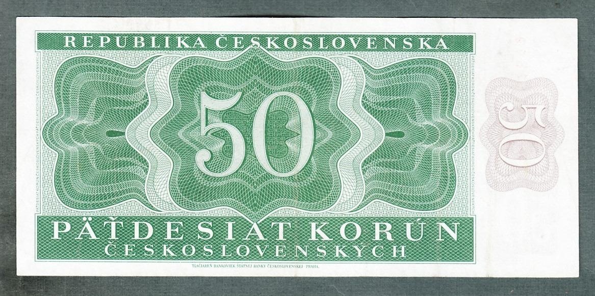 Staré bankovky 50 kčs 1950 pěkný stav - 2