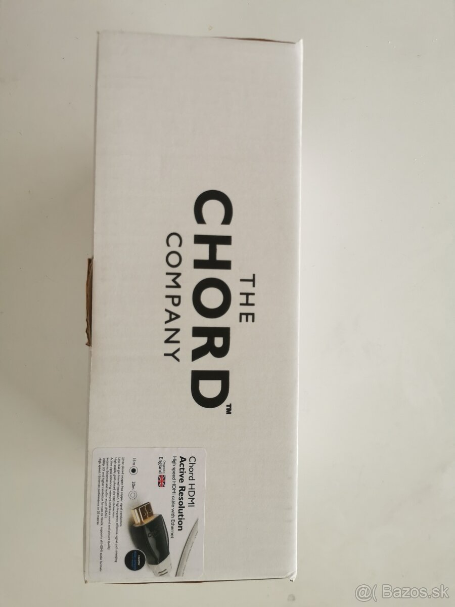 Predám HDMI kábel Chord HDMI Active Resolution 15 m nový - [ - 2