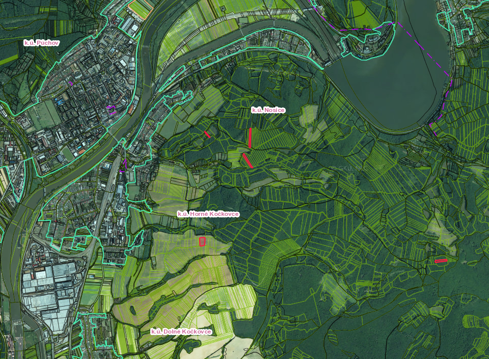 Púchov (Horné Kočkovce) – 2.103 m2 LESY a ORNÁ PÔDA - 2