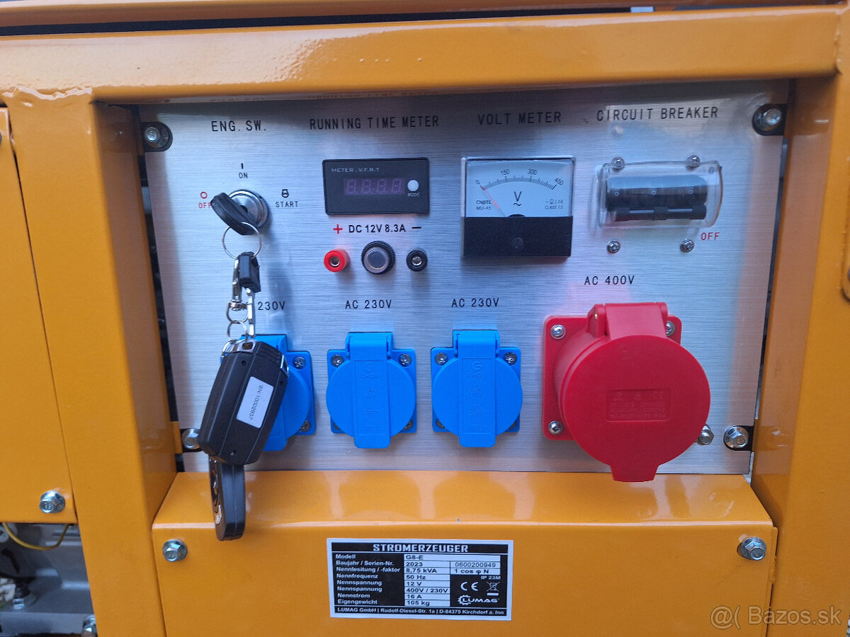 Ektrocentrála LUMAG G8E 8KW - 2