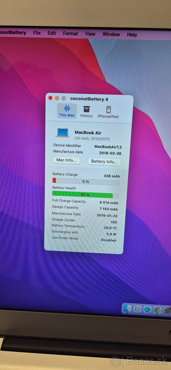 e MacBook Air 13" (2017) – 8GB RAM, 128GB SSD - 2