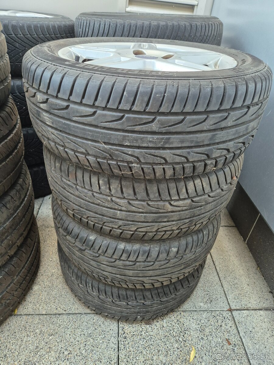 Ford Fiesta hliníkové disky s pneu 195/50/15 - 2