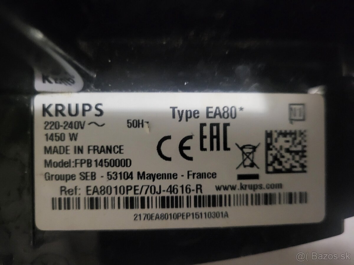 Predam plneautomaticky kavovar Krups EA80 - 2