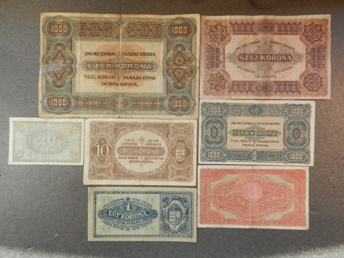 Staré Maďarské bankovky - 2