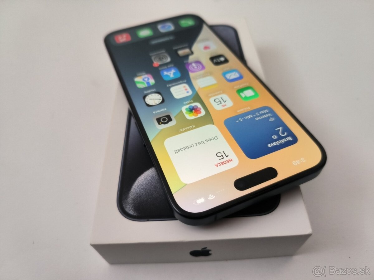 apple iphone 15 PRO MAX 256gb Blue Titanium / Batéria 100% - 2