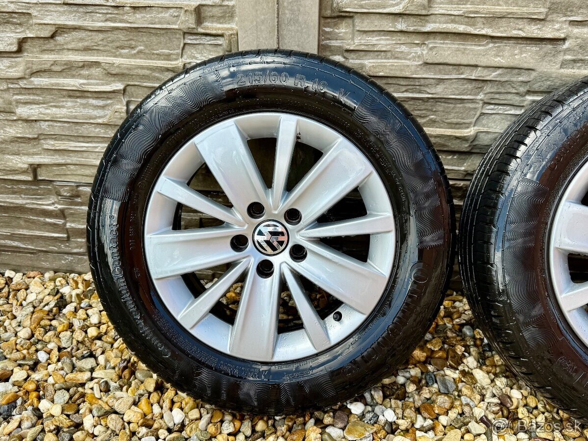 omplet letnú sadu alu na Vw,Škoda,Seat- 5x112 215/60 R16. - 2