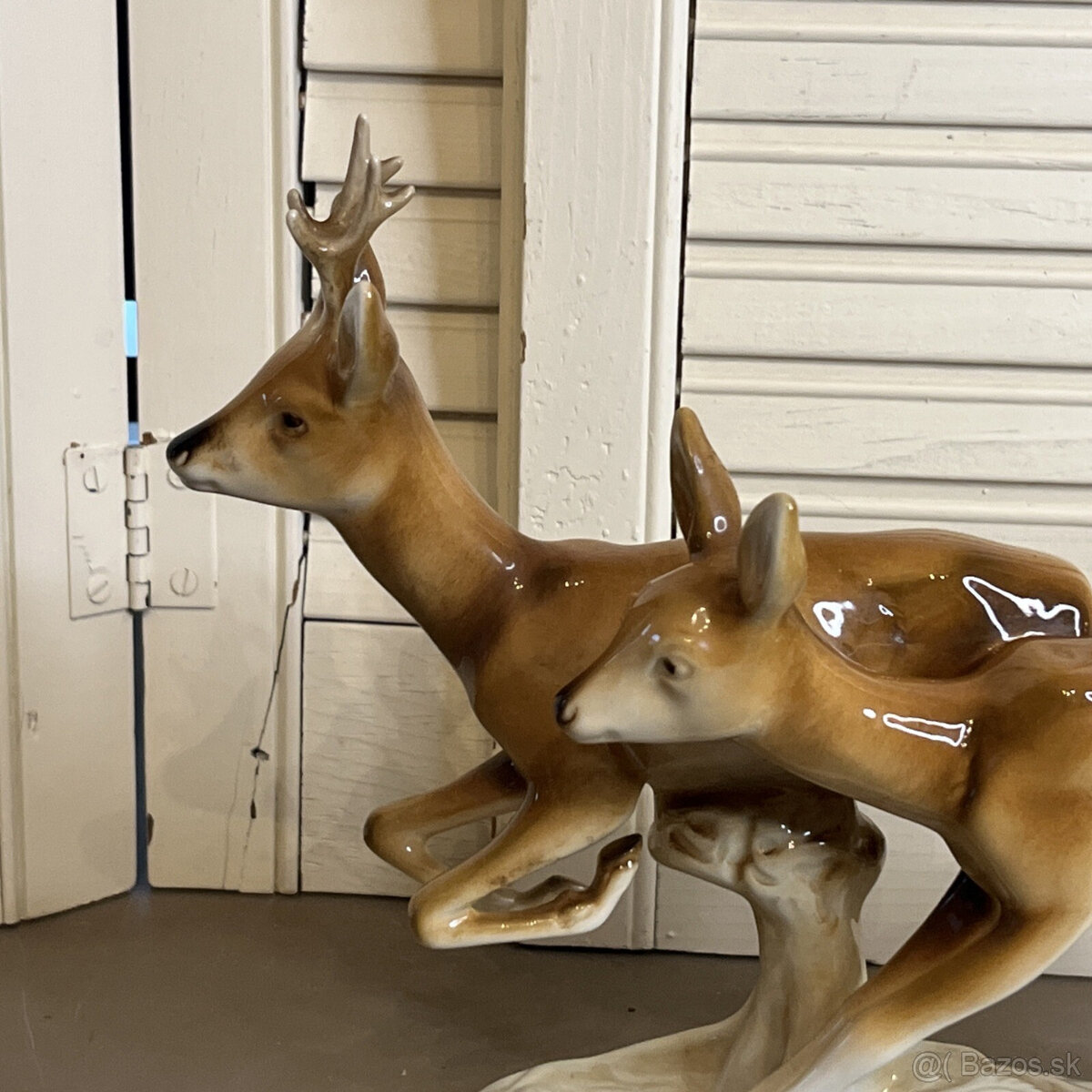 Porcelanová soška royal dux srnky - 2
