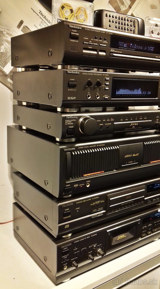 Zostava TECHNICS tuner,equalizer,predz,zos,tape,CD,deck= X02 - 2