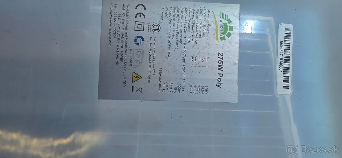 Fotovoltaicke panely polikryštál - 2