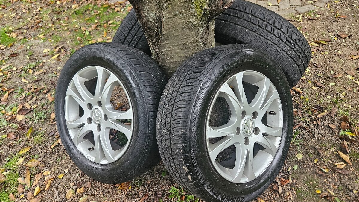 Zimná sada 5x114.3 r16 s pneu 205/60 r16 - 2