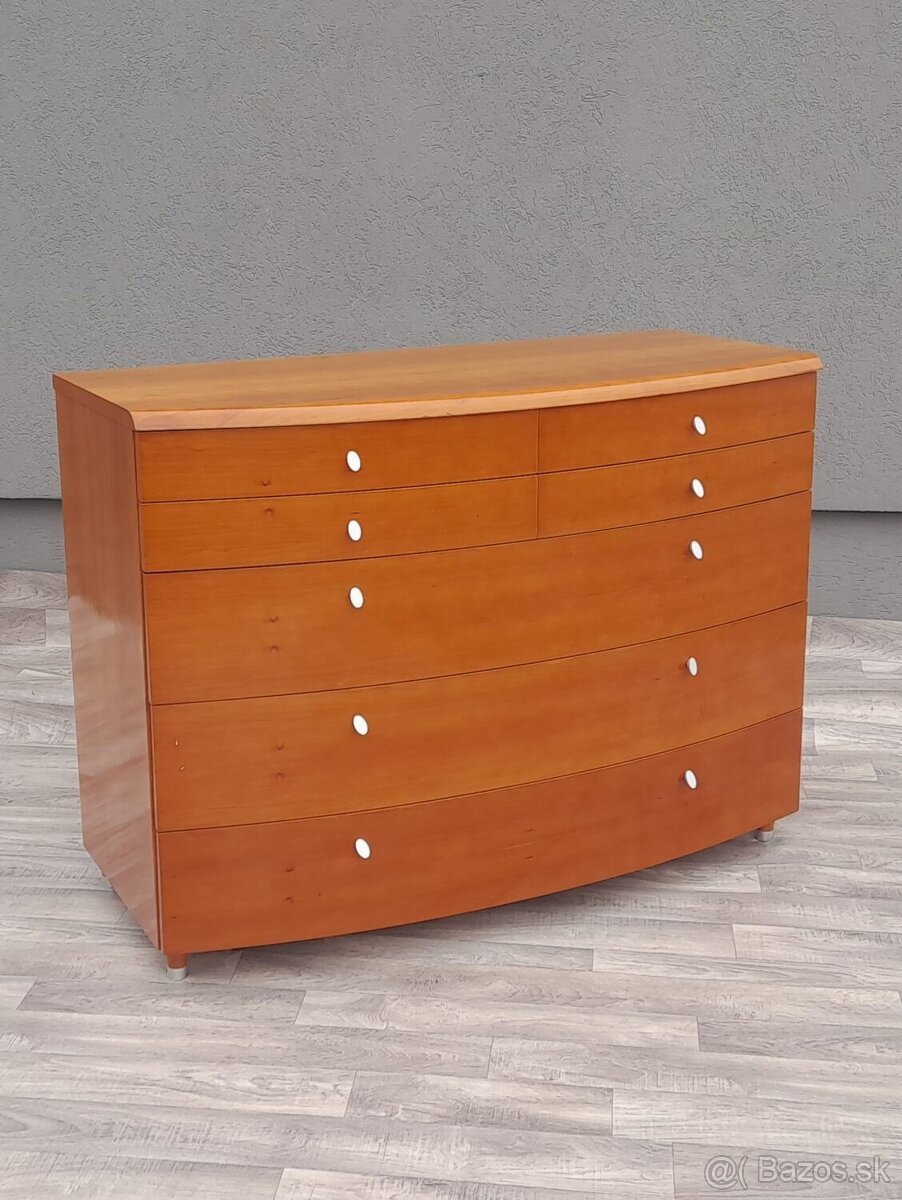 Komoda oválna čerešňová , - 2